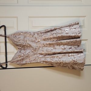 Rose Gold Girls Dress size 3